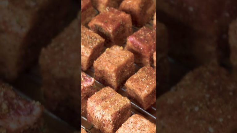 Smoked Pork Belly Bites #recipe #pork #porkbelly #barbecue #cookingvideo #appetizer