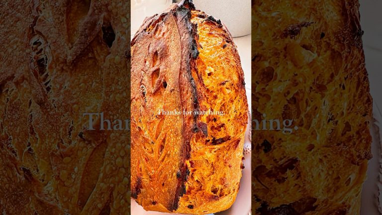 Spicy Gochujang Sourdough Bread #sourdough #recipe #bakingrecipes #baking #bread