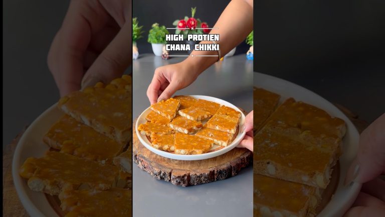Viral High Protien Chana Chikki #shorts #recipe #healthy #dessert