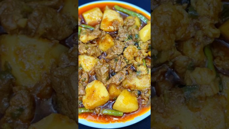Gosht Ka Salan | Aloo Keema Recipe | gosht ka shorba | original aloo gosht recipe #shorts #aloogosht