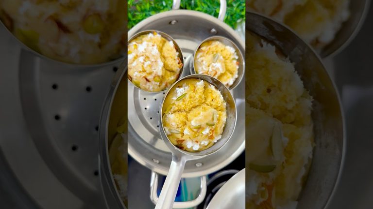 Coconut Steamed Cake Recipe | #shorts #cake #recipe #youtubeshorts #shortsfeed #viral