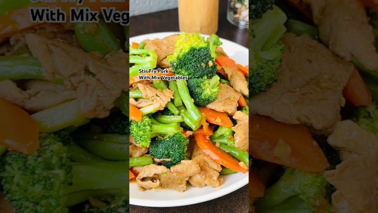 Stir Fry Pork with Mix Vegetables #stirfrypork #stirfry #stirfryrecipes #stirfryporkwithvegetables