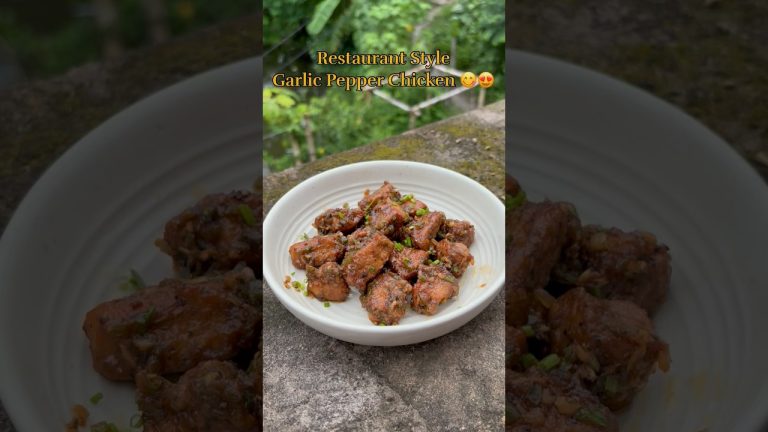 Restaurant Style Garlic Pepper Chicken #restaurantstyle #chickenrecipes #starters #kolkatafood