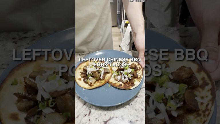Leftover Chinese BBQ Pork Tacos
