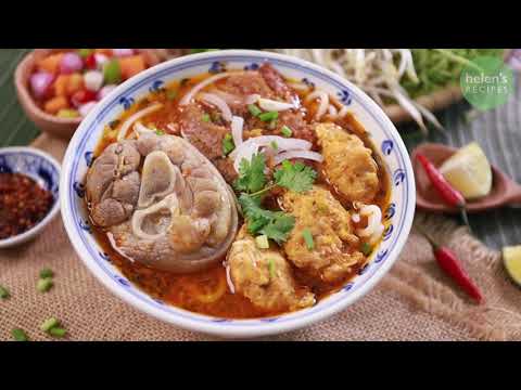 BUN BO HUE – Vietnamese Spicy Beef Noodle Soup | Helen's Recipes