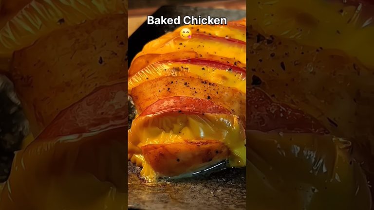 ​Viral Tomato and Cheese Baked Chicken | Easy Stuffed Chicken Recipe
