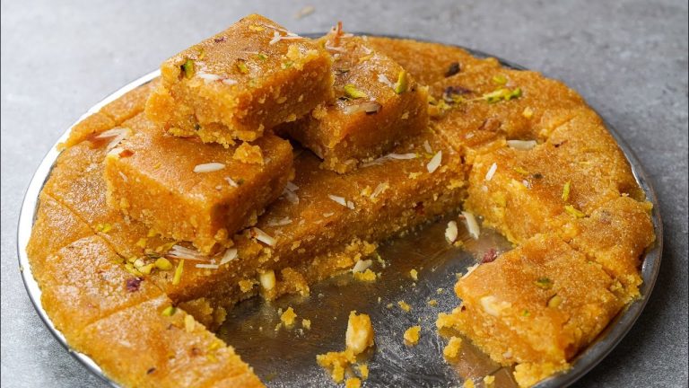 Halwai Stores Can't Make This Tasty Homemade Sweets | Super Tasty Besan Sweets Recipe | Halwa Recipe