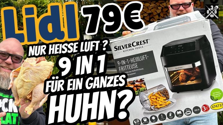 79 € von Lidl kann die Heißluft Fritteuse, was die Bilder versprechen ? 030 BBQ