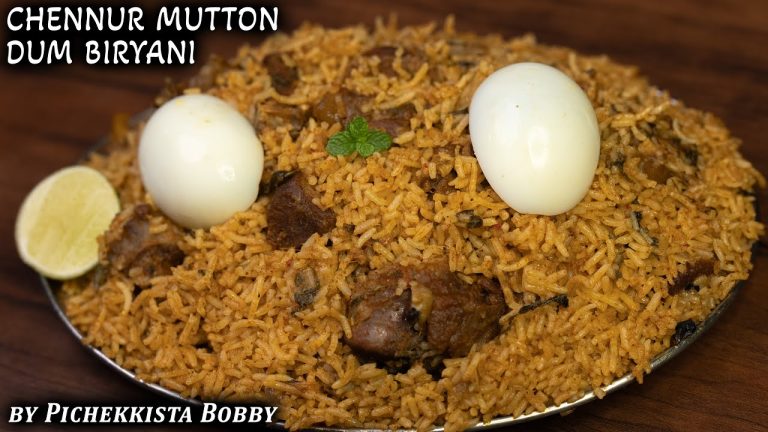 CHENNUR MUTTON DUM BIRYANI SECRET Recipe by PICHEKKISTA BOBBY| చెన్నూర్ మటన్ దమ్ బిర్యానీ