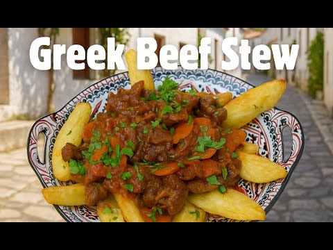 Greek Beef Tomato Stew | Traditional Greek Recipe with Mediterranean Flavors
