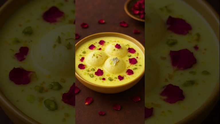 Make Kesar Rose Rasmalai in 15 Minutes – Diwali Magic #food #recipe #quickrecipe