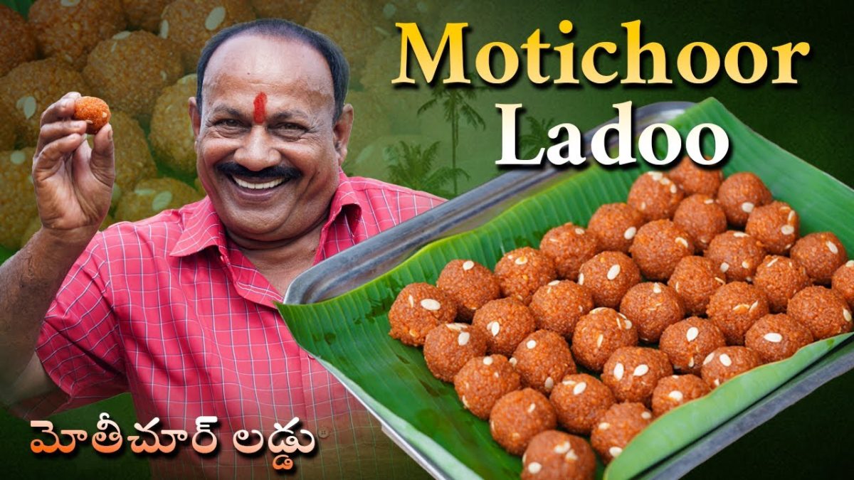 Motichoor ladoo || మోతీచూర్ లడ్డు || Perfect Motichur Laddu Recipe In Telugu👌 || Food on Farm ||