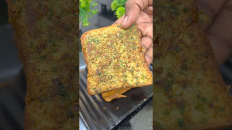 💢💥quick and easy Green Spicy bread toast 😋🤩 | Yummy and delicious 🤤 #reels #shorts