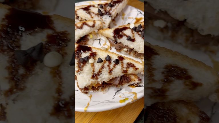 Chocolate Sandwich  | Fireless Recipe #shorts #youtubeshorts #chocolate #chocolatesandwich #viral