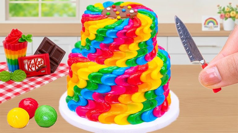 Delicious KitKat Cake Dessert | 1000+ Best Miniature Strawberry Cake Decorating Ideas