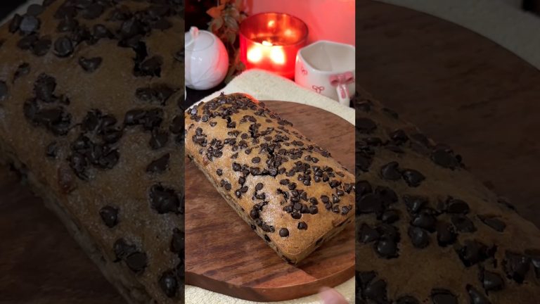 choco chips banana bread 🍞 #shorts #cake