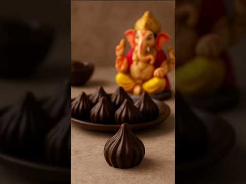 Easy Festive Sweet – Quick Chocolate Modak Recipe 🍫🙏 #ganeshchaturthi2025  #shorts #shortsfeed