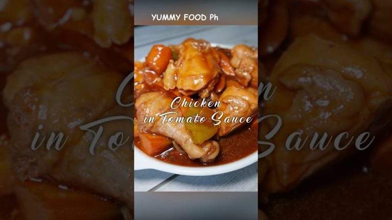 EASY Chicken Tomato Sauce 🍅 | How to Make FLAVORFUL Filipino-Style Chicken Recipe Home!