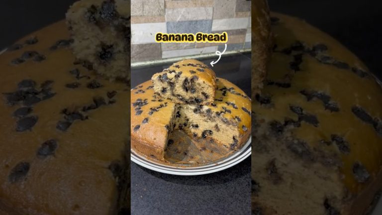 Without oven Banana Bread Recipe #shorts #shortsfeed
