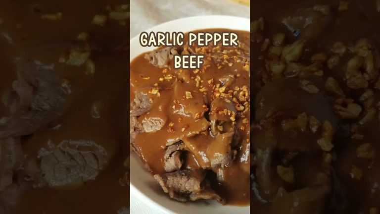 Garlic Pepper Beef Recipe