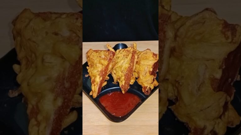 Onion Bread Pakoda Recipe ASMR|| #shorts #trending #asmr #food #cooking #short