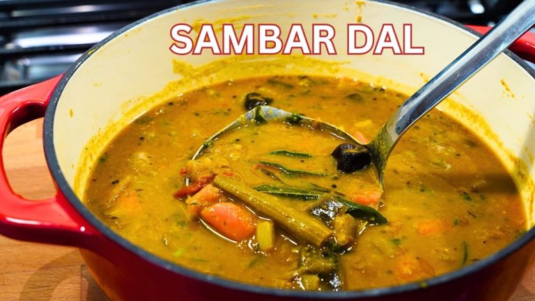 SAMBAR | Classic South Indian LENTIL STEW With Vegetables| Sambar Recipe