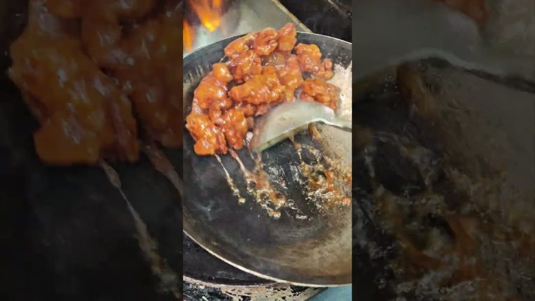 pollo agridulce en 18 segundos, apredemos en seul korean bbq de valladolid #polloagridulce #pollo