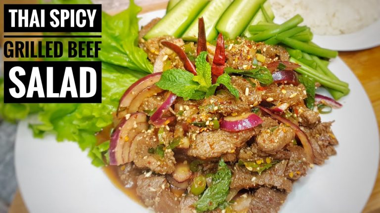 Spicy Thai Grilled Beef Salad Recipe – Nam Tok Neua | Thai Girl in the Kitchen