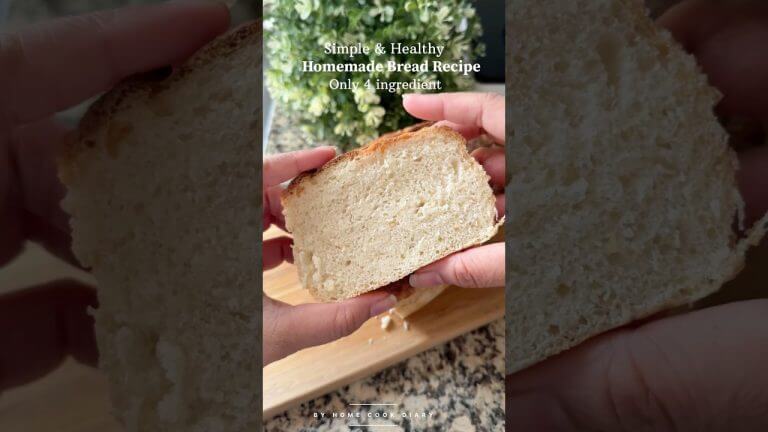 4-Ingredient Homemade Bread Recipe 🍞 Easy, Soft & Beginner-Friendly !