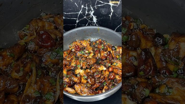 Schezwan Chicken Recipe// ASMR -#shorts #chicken #asmr #food #shortsfeed