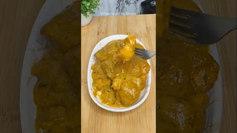 Butter Chicken Recipe 😋 #shorts #ayeshacookssimple #chicken