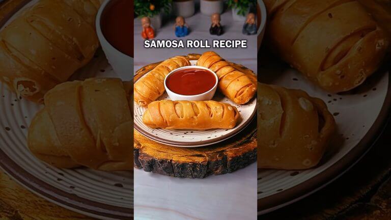 Quick Samosa Roll Recipe | Crispy Street Food Snack | Easy Homemade Samosa Roll #shorts