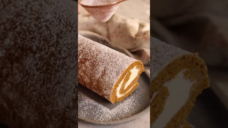 The Best Pumpkin Roll Cake