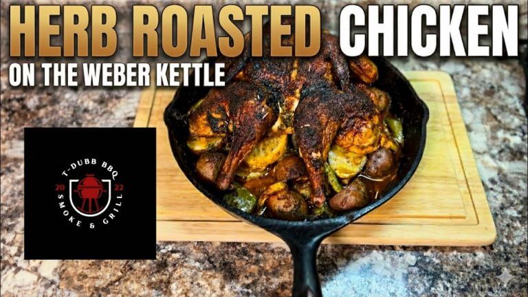 Herb Roasted Chicken and Potatoes #backyardbbq #chickenrecipes