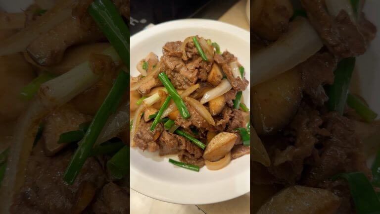 Stir-Fry Beef With Mushrooms #shorts #shortsfeed