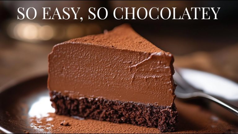 From Simple Ingredients to Chocolate Heaven: Silky & Decadent Mousse Cake