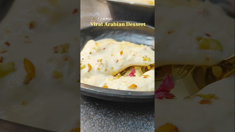 Winter Dessert Alert: Arabian-Style Bread Pudding 🤍❄️✨