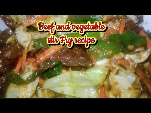 Beef and vegetable stir fry recipe