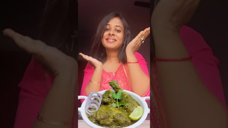 সবুজ চিকেনের সবচেয়ে টেস্টি রেসিপি🤤 | Hariyali Chicken | #shorts #viral #recipe