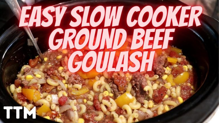 Slow Cooker Ground Beef Goulash Recipe