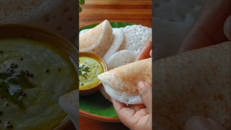 Coconut Dosa Recipe – Soft, Fluffy & Aromatic 😋😍 #shorts #recipe #trending #viralvideo