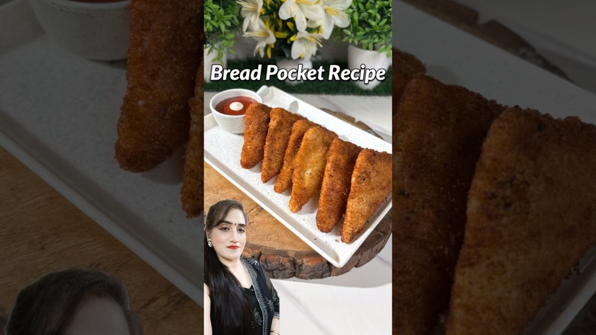 Trending Bread Pockets Recipe #bread #recipe #shorts