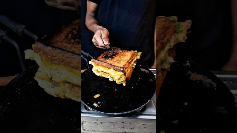 Bread Omelette Recipe 🥪 #asmr