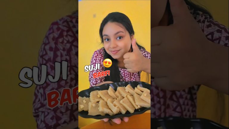 আজ আমি সুজির barfi বানালাম 😀 #food #foodie #recipe #suji #barfi #dessert #bangla #minivlog #shorts