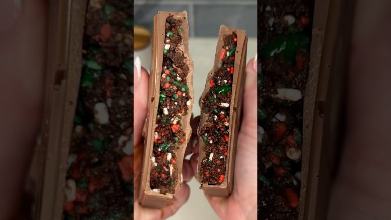 viral brownie stuffed chocolate bar recipe 🍫#recipe #shorts #chocolate #dessert #brownie #foodhacks