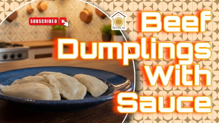 Beef Dumplings With Sauce | Recipe By Homeal