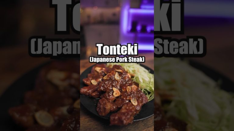 Tonteki (Japanese Pork Steak) Recipe! #cooking #japanesefood #recipe