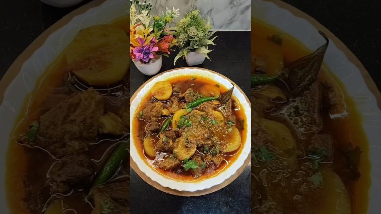 Aloo Gosht Ka Patla Salan Recipe | bade gosht shorba patla salan #goshtkasalan​  #shortsfeed​