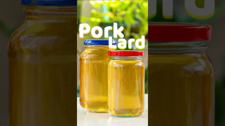 Fast Lard Recipe | How To Make Pork Lard | Best Pork Fat Recipes #cooking #food #shorts #lard