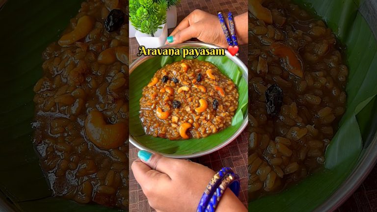 Aravana payasam recipe #aravanapayasam #sweetrecipe #shorts #youtubeshorts #viral #pongal #payasam